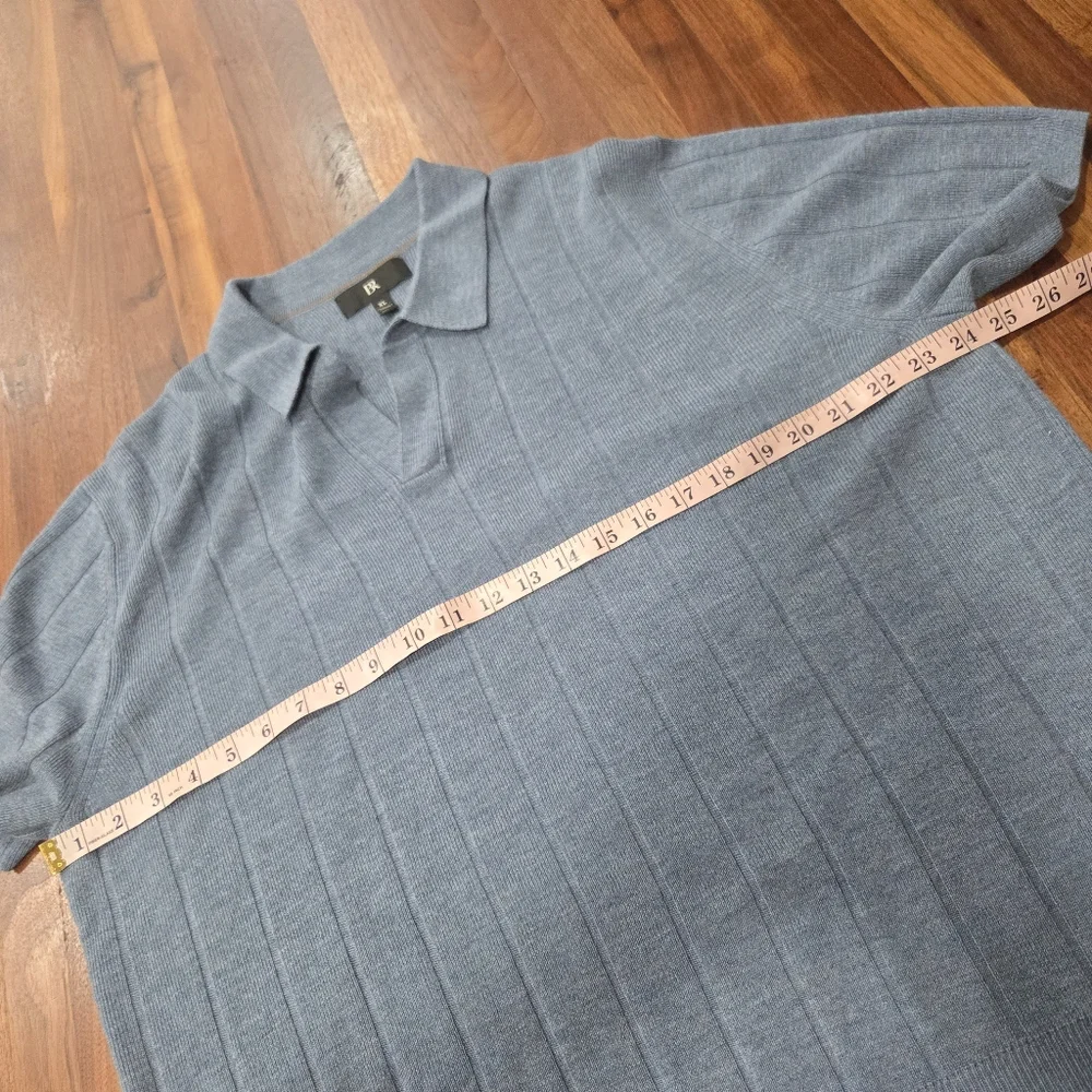 Banana Republic Jenson Merino Wool Pullover Polo Sweater Size XL